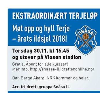 Ekstraordinært Terjeløp - 30.11.2017